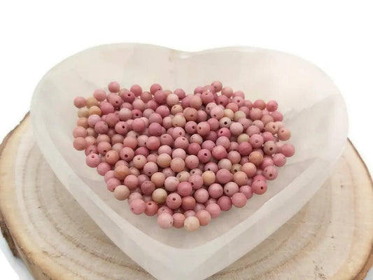 Rhodonite rose  - 4 mm - 40/80 Perles Les Précieuses Perles