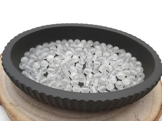 Sélénite - 6 mm - 30/60 Perles Les Précieuses Perles