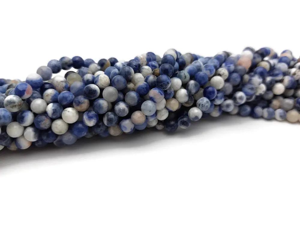 Sodalite - 6 mm - 60 Perles Les Précieuses Perles