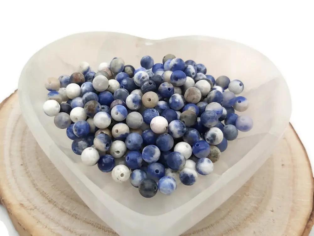 Sodalite - 6 mm - 60 Perles Les Précieuses Perles
