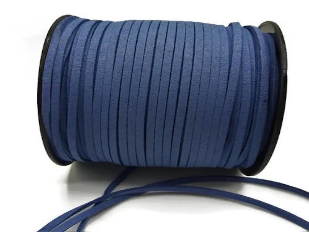 Cordon suédine bleu roi de 1,4 mm Les Précieuses Perles