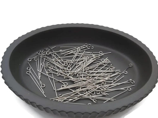 Tiges à œil de 30 mm en inox Les Précieuses Perles