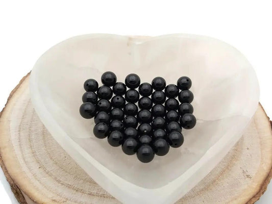 Tourmaline noire - 8 mm - 20/40 Perles Les Précieuses Perles