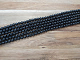 Tourmaline noire Grade A - 6 mm - 30/60 Perles