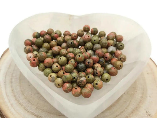 Unakite - 6 mm - 30/60 Perles Les Précieuses Perles