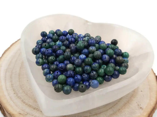 Azurite Malachite - 5,7 mm - 60 Perles Les Précieuses Perles