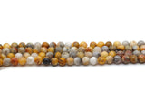 Agate Crazy Lace beige - 6 mm - 30/60 Perles