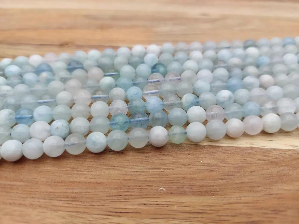 Aigue marine  grade AB - 5- 6 mm - 30/60 Perles Les Précieuses Perles