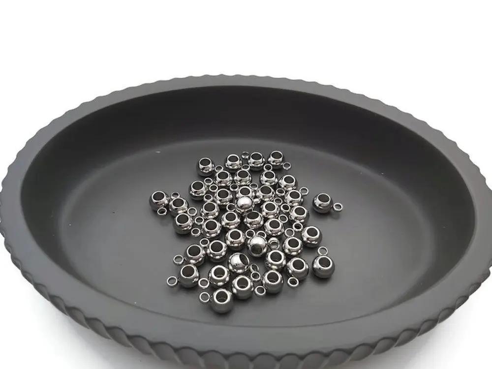 Bélière ronde 6 mm inox - Lot de 10/20 Les Précieuses Perles