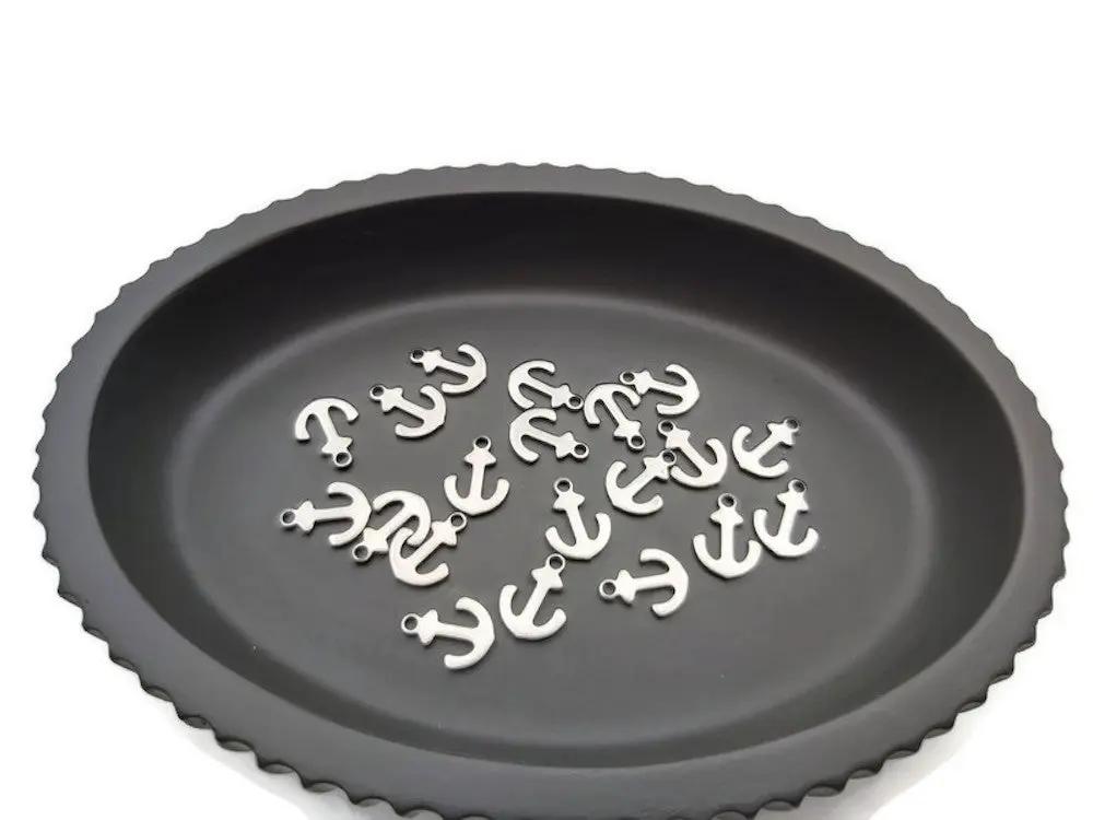 Breloque ancre marine inox - Lot de 10/20 Les Précieuses Perles