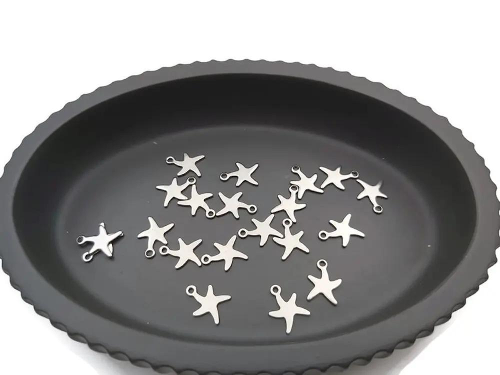 Breloque étoile de mer inox - Lot de 10/20 Les Précieuses Perles