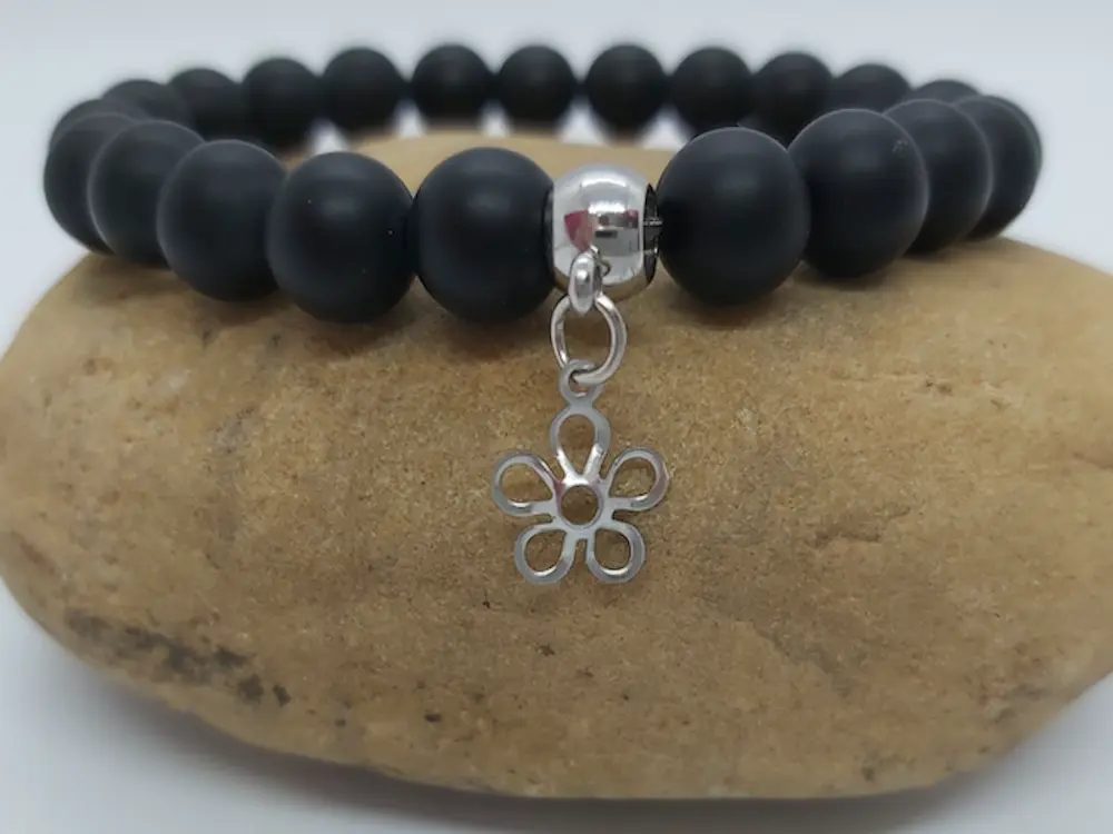 Breloque fleur inox - Lot de 10/20 Les Précieuses Perles