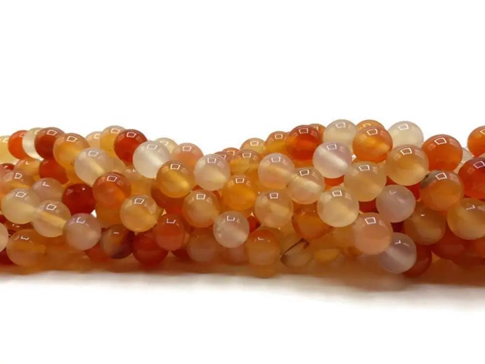 Cornaline Grade A - 8 mm - 20/40 Perles Les Précieuses Perles