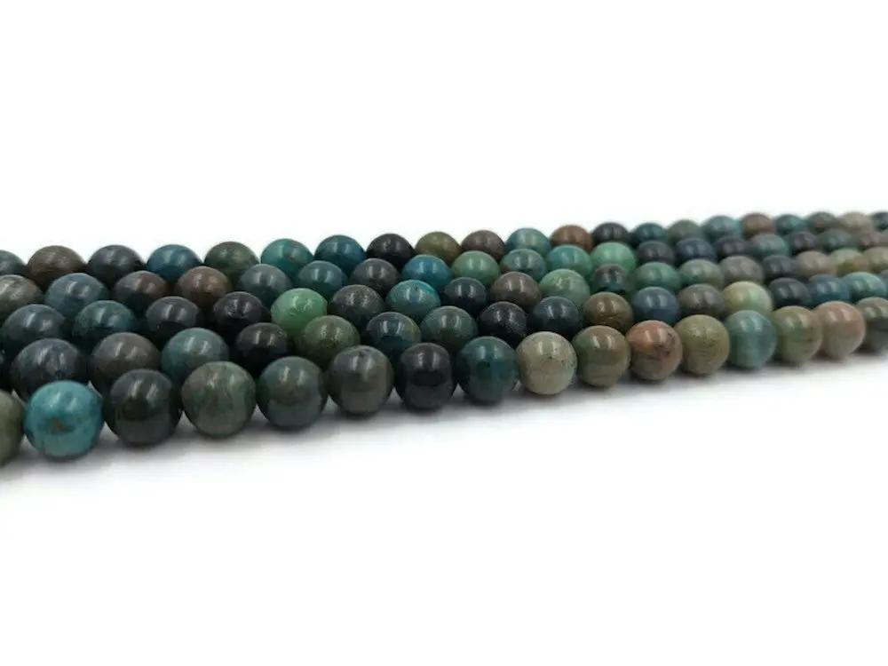 Chrysocolle - 8 mm - 20/40 Perles Les Précieuses Perles