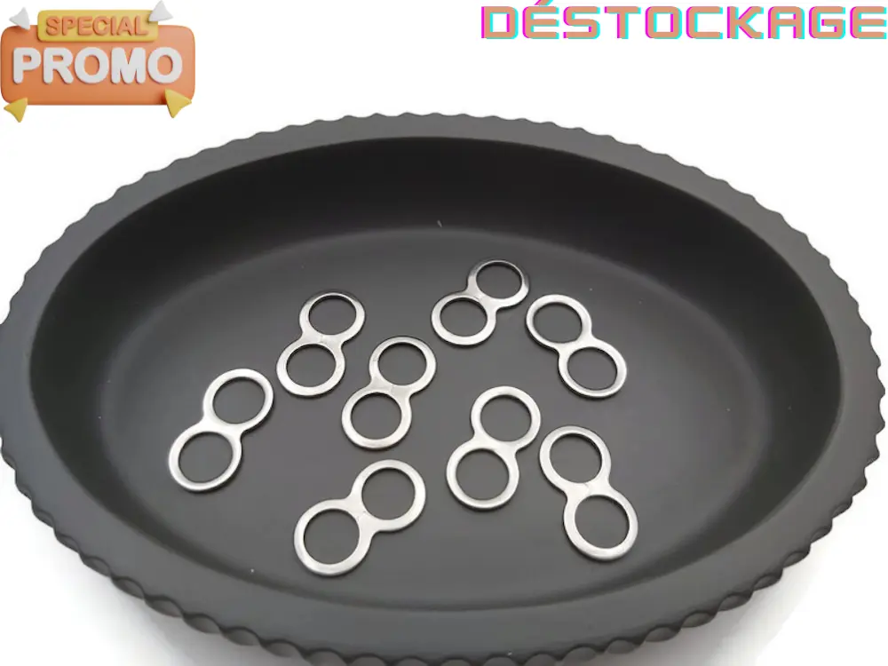 Connecteur signe infini inox - Lot de 20 Les Précieuses Perles