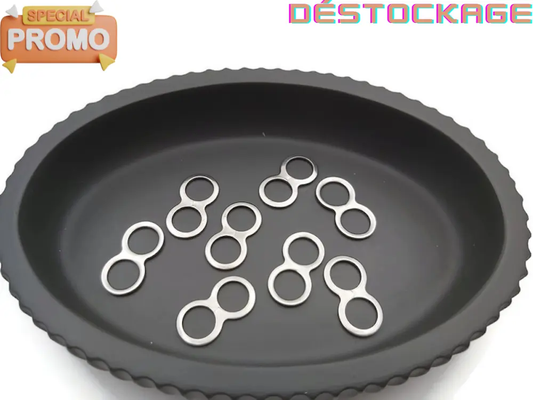 Connecteur signe infini inox - Lot de 20 Les Précieuses Perles