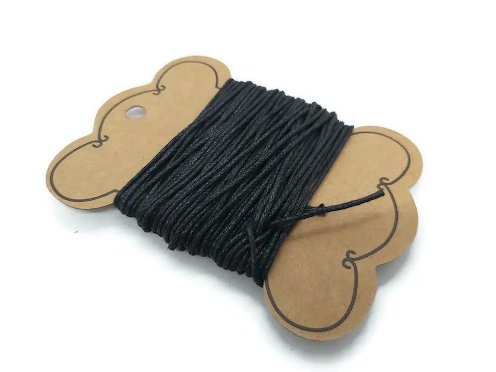 Cordon coton ciré de 1,2 mm Les Précieuses Perles