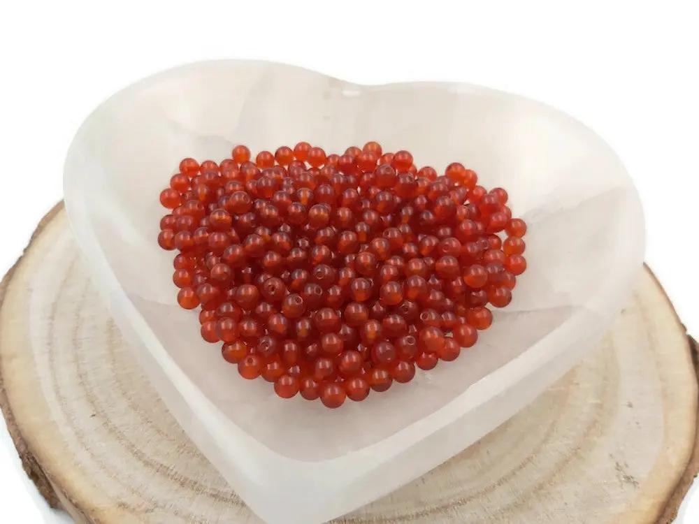 Cornaline - 4 mm - 80 Perles Les Précieuses Perles