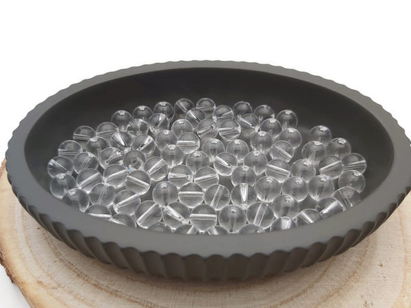 Cristal de roche synthétique - 8 mm - 40 Perles