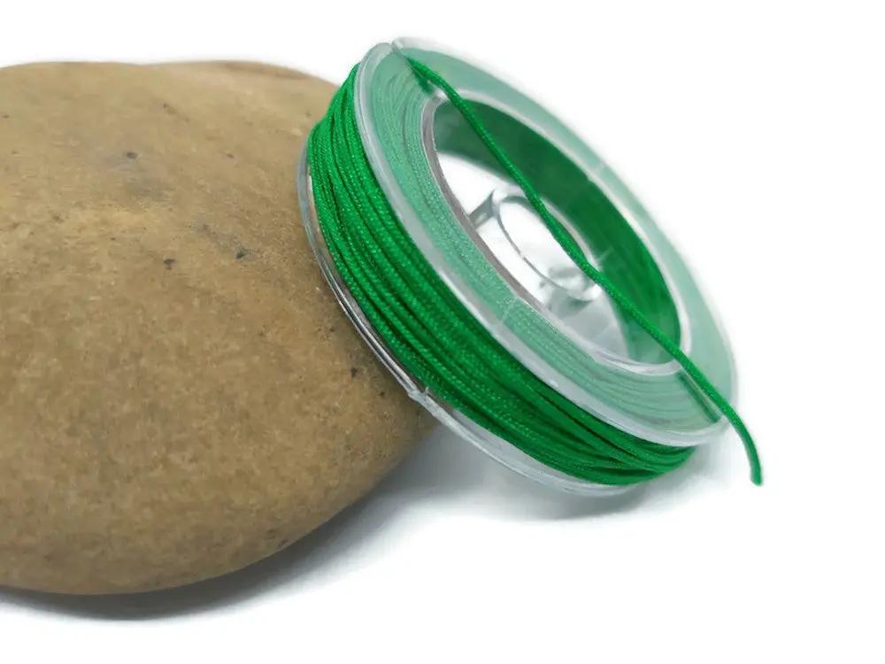 Fil nylon vert 0,8 mm Les Précieuses Perles