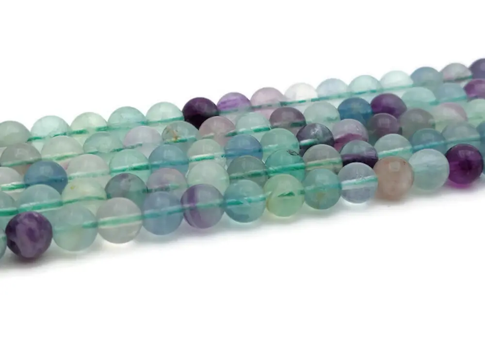 Fluorite Grade A - 6 mm - 30/60 Perles Les Précieuses Perles