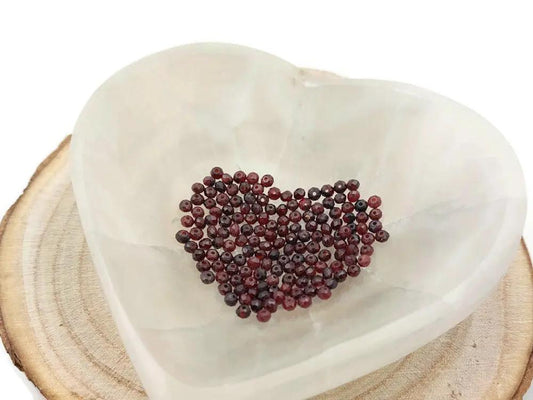 Grenat - Facettes de 4 x 3 mm - 120 Perles Les Précieuses Perles