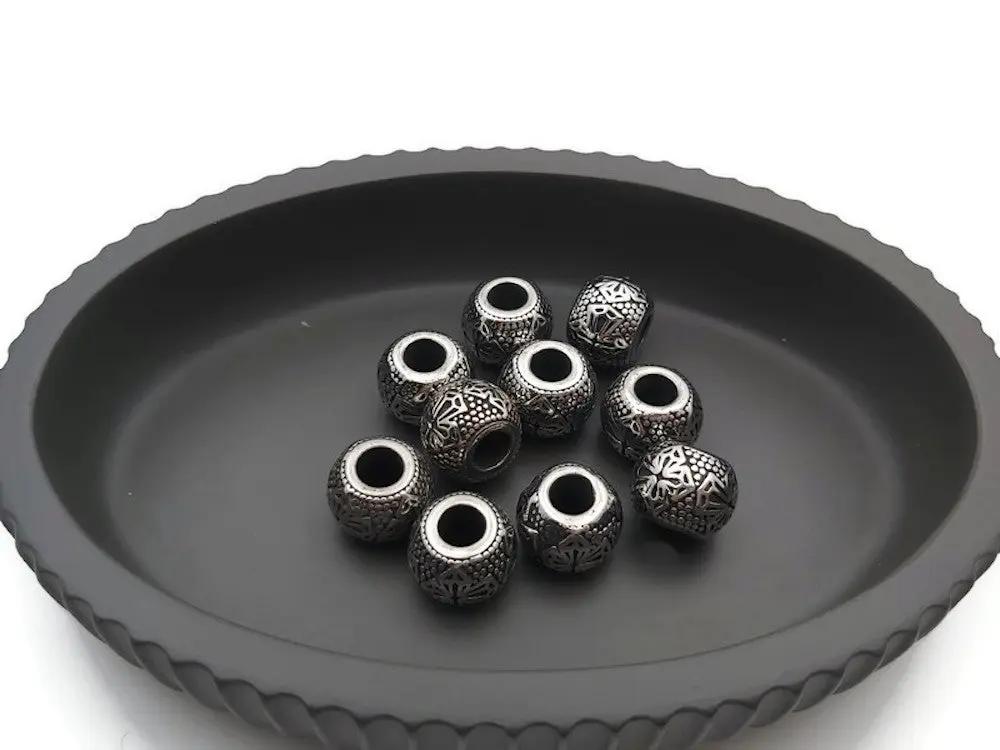 Perle décorative Inox - 13 x 10 mm Les Précieuses Perles