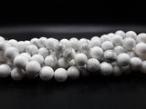Howlite blanche - 10 mm - 20 Perles