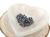 Hématite synthétique -Tubes de 4 x 5 mm - 80 Perles