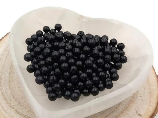 Jade noir - 6 mm - 60 Perles Les Précieuses Perles