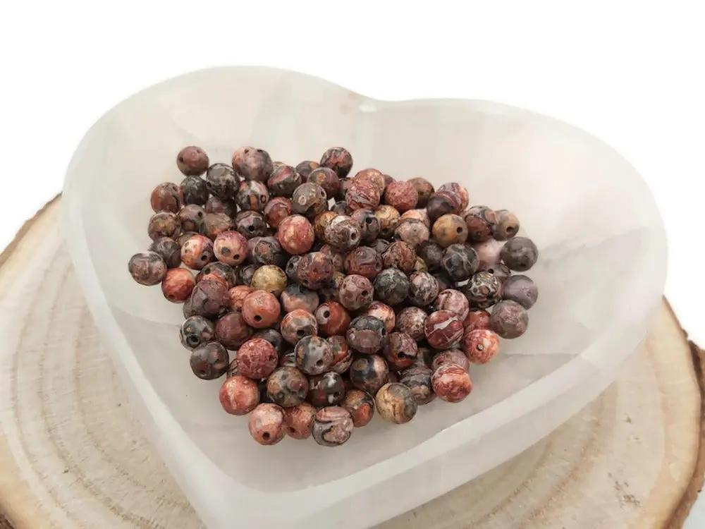 Jaspe Léopard facetté - 6 mm - 30/60 Perles Les Précieuses Perles