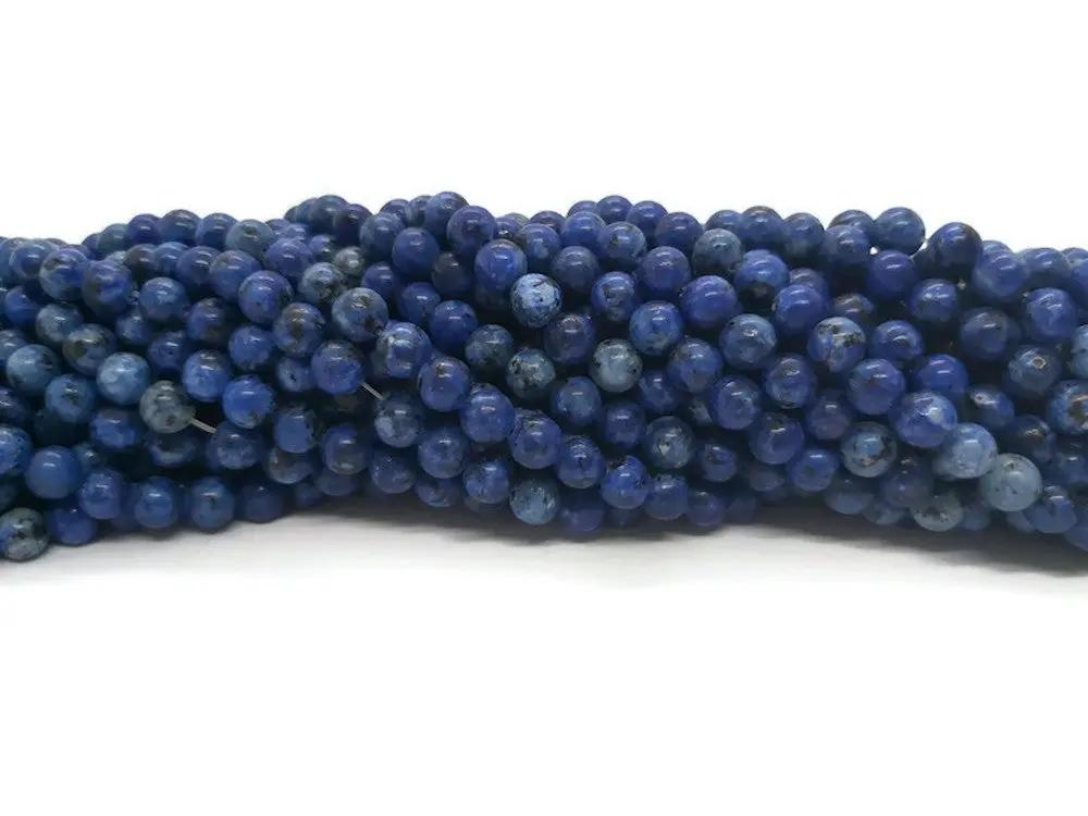 Jaspe sésame bleu royal - 6 mm - 60 Perles Les Précieuses Perles