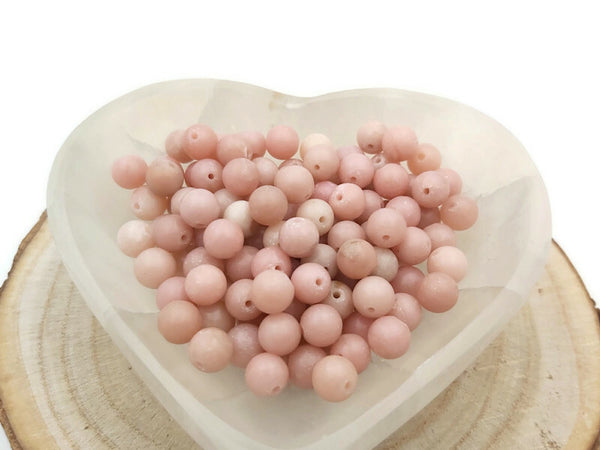 Opale rose - 8 mm - 20/ 40 Perles