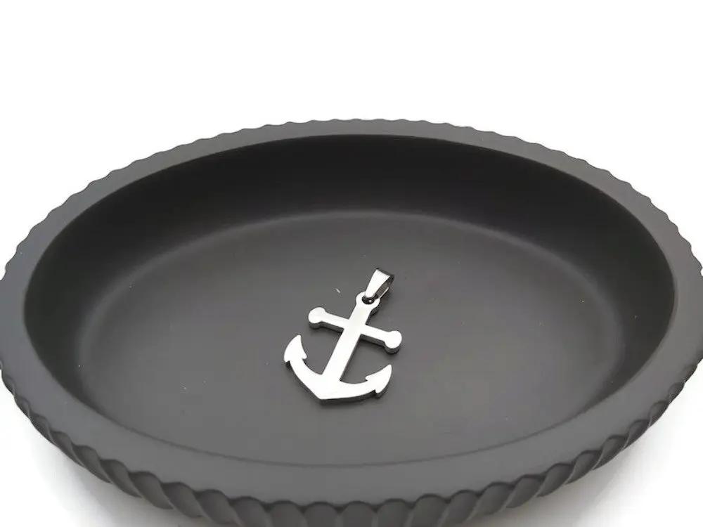 Pendentif ancre marine inox Les Précieuses Perles