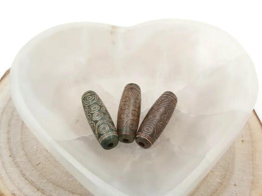 Agate - DZI Tibétaine 21 œil Les Précieuses Perles