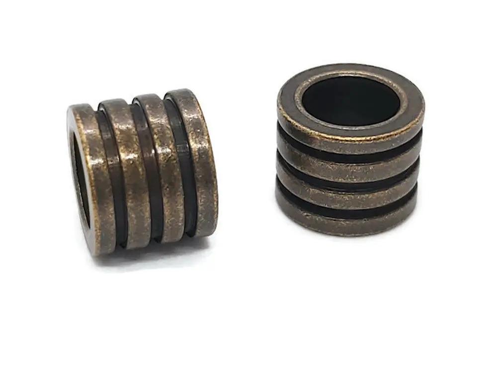 Perle décorative inox couleur bronze - 10 x 8 mm Les Précieuses Perles