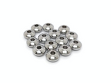 Perles rondelles inox - 6 x 3 mm - Lot de 20