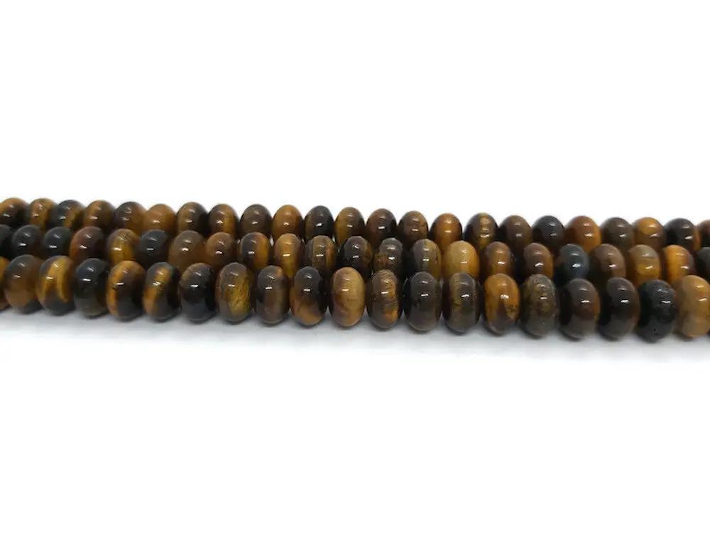 Œil de tigre - 8 x 5 mm - 30/60 Perles Les Précieuses Perles