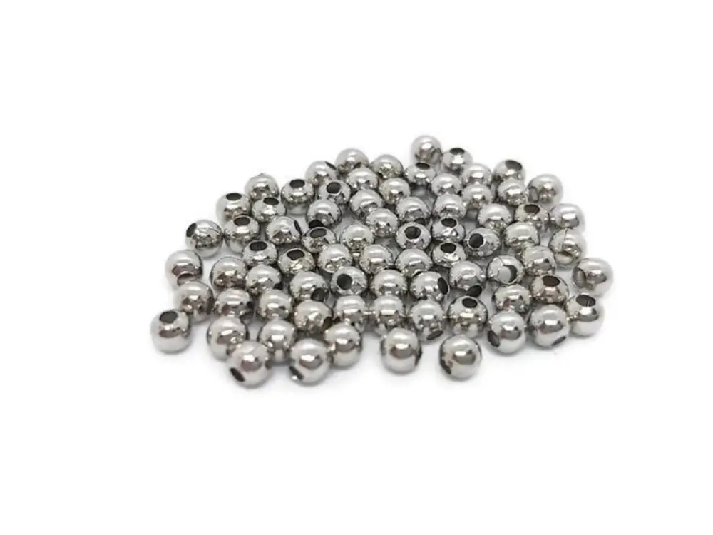 Perles séparateurs creuses rondes 3 mm - 500 Perles Les Précieuses Perles