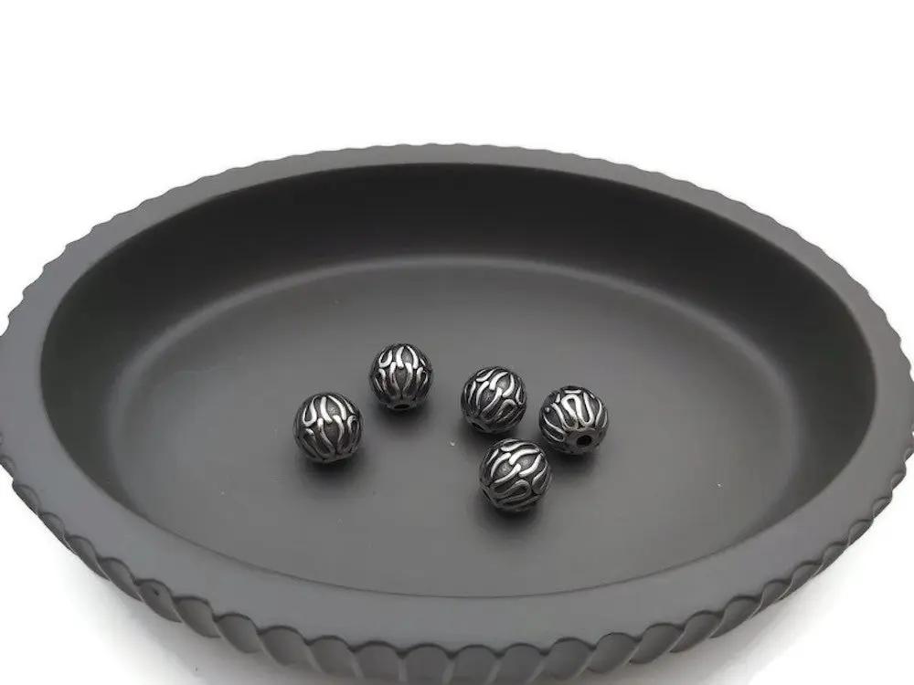 Perle décorative inox - 9,5 mm Les Précieuses Perles