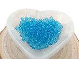 Perles en verre - Bleu - 6 mm - 60 Perles