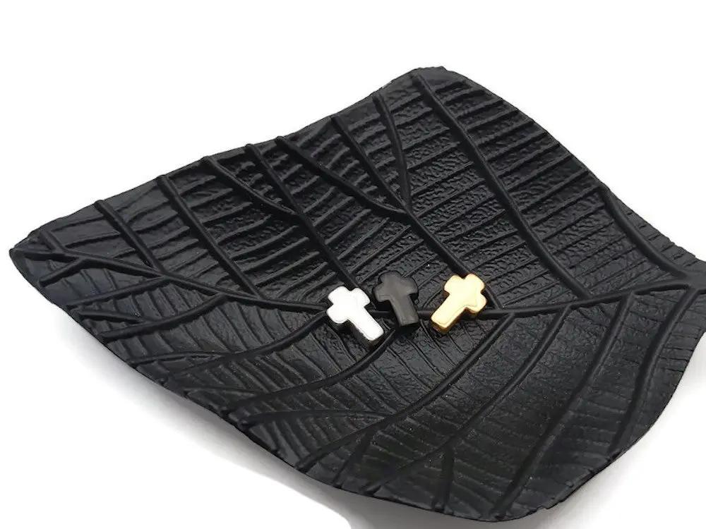 Perle décorative croix inox Les Précieuses Perles