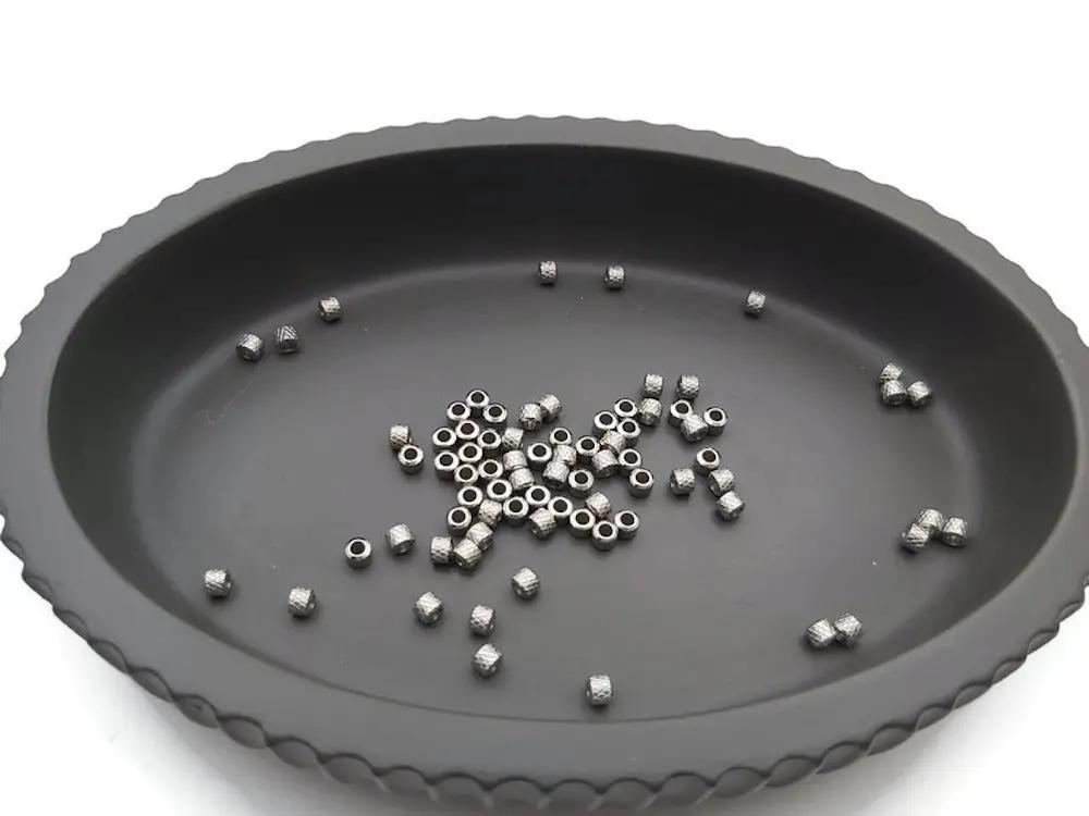 Perles inox rondes séparateurs - 3 mm - Lot de 40 Les Précieuses Perles