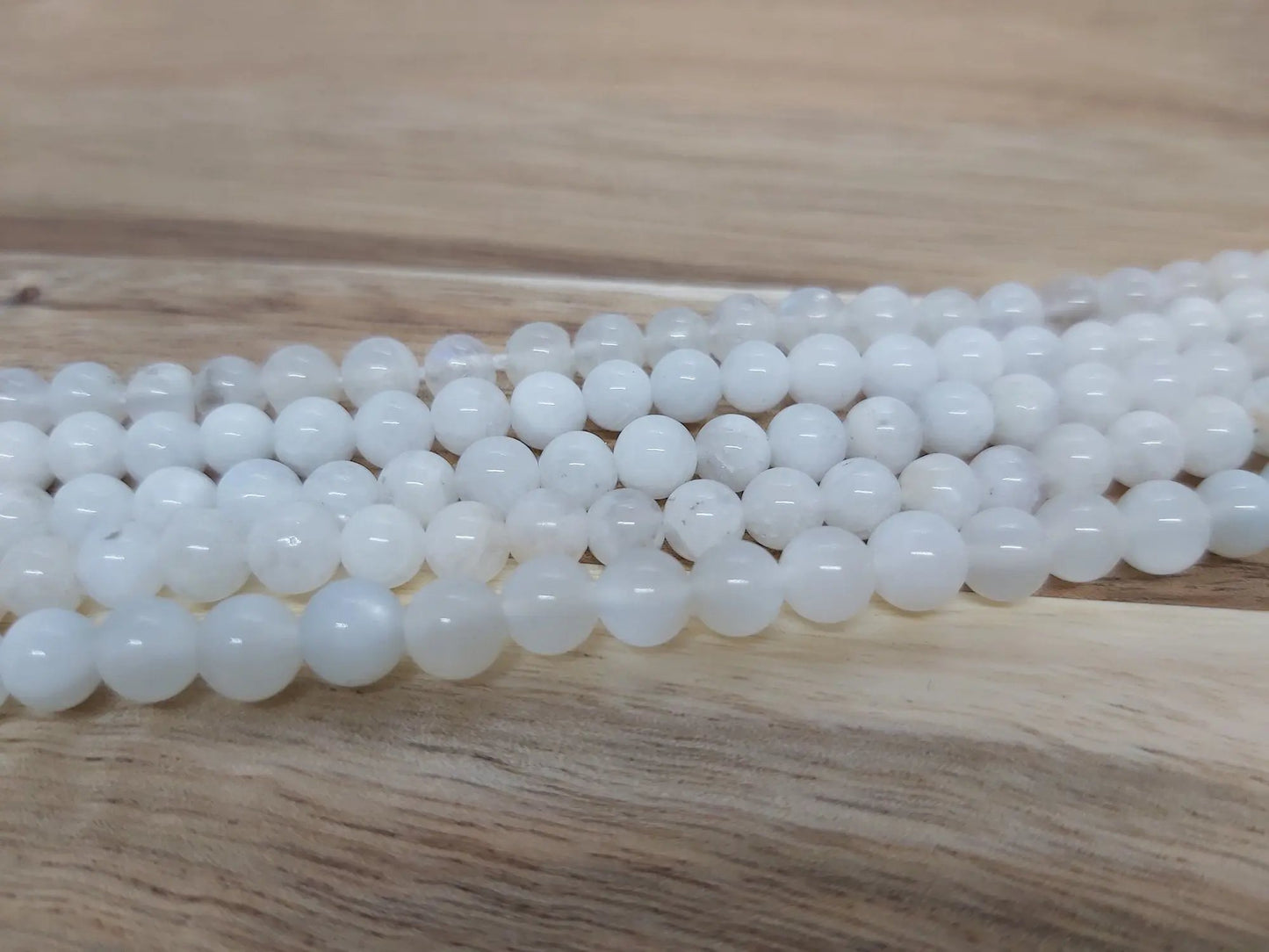 Pierre de lune - 4 mm - 40/80 Perles Les Précieuses Perles