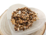 Jaspe brun - Puces percées 5-8 mm
