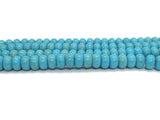 Turquoise synthétique - Rondelles de 8 x 5 mm - 80 Perles