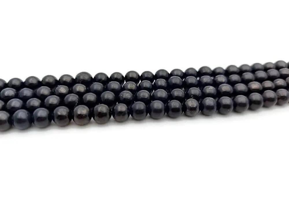 Shungite - 6 mm - 30 Perles Les Précieuses Perles