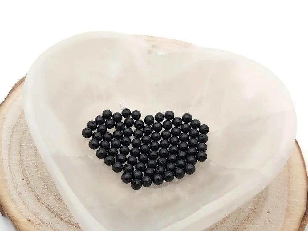 Tourmaline noire - 4 mm - 40/80 Perles Les Précieuses Perles