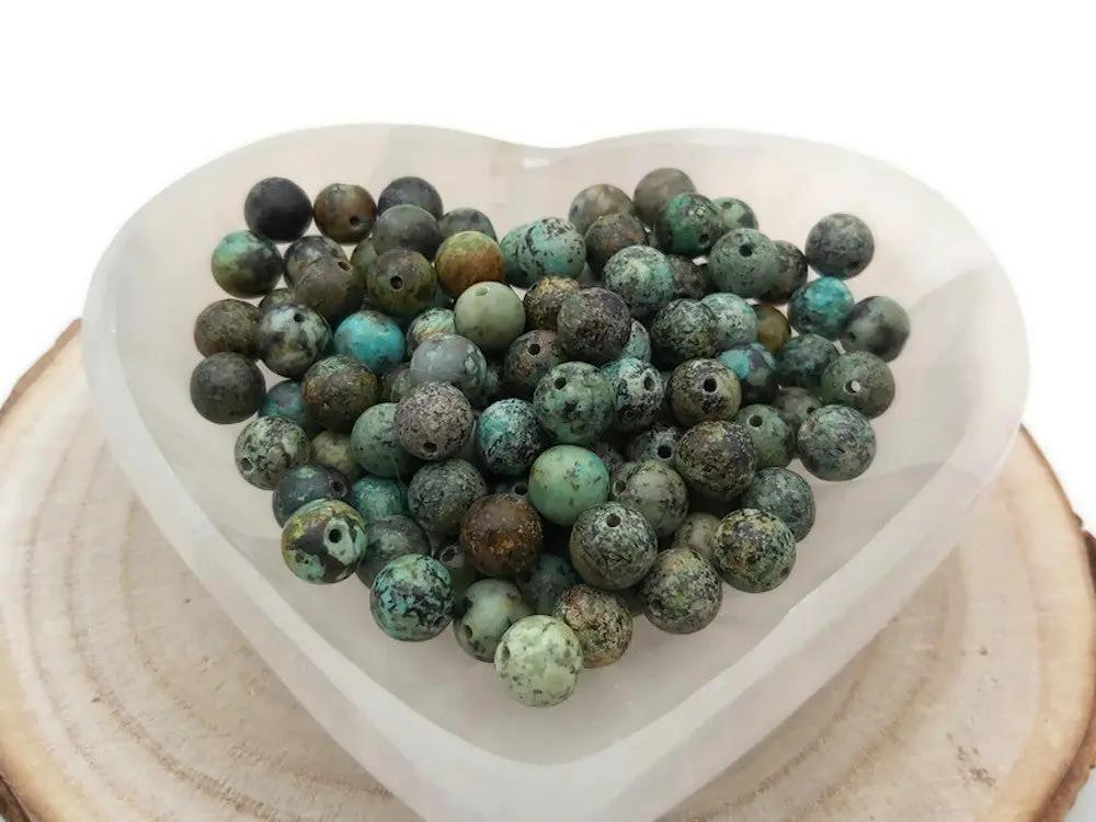 Turquoise Africaine - 8 mm - 20/40 Perles Les Précieuses Perles