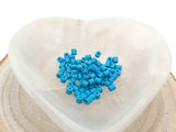 Turquoise synthétique - Tubes 4 x 4 mm - 80 Perles